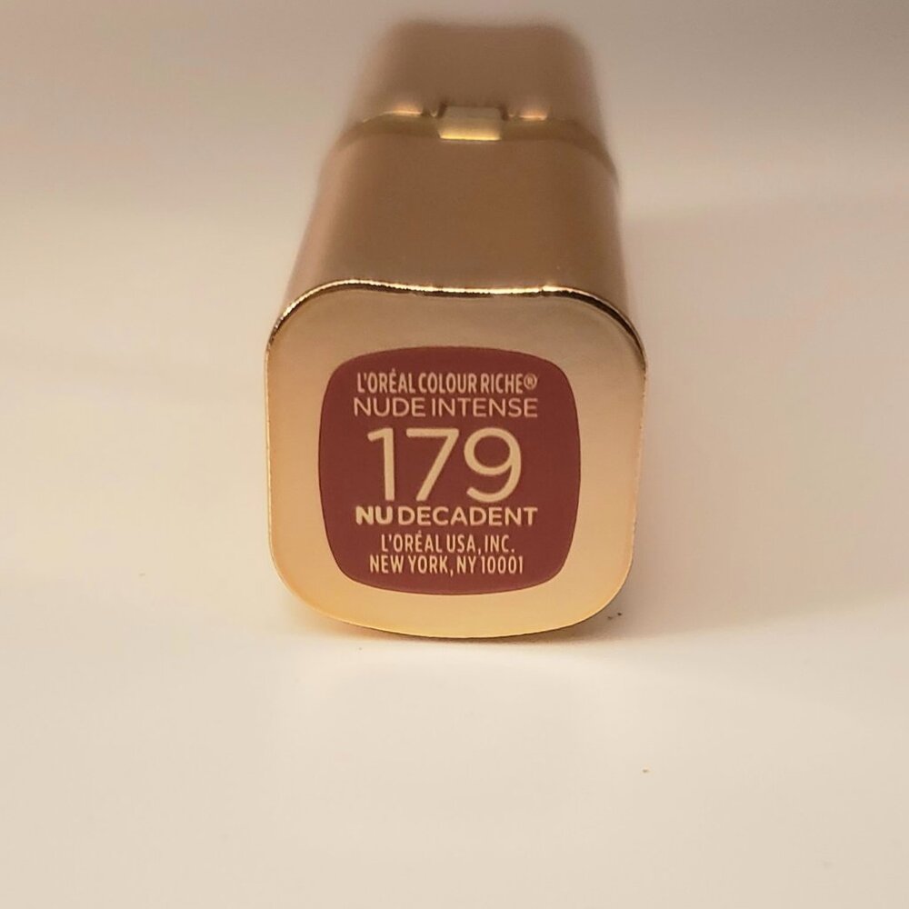 L'Oreal Paris 179 Colour Riche Nu Decadent Intense Lipstick Les Nus Brand New